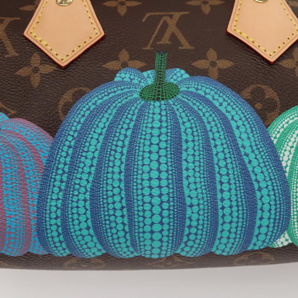 LOUIS VUITTON Pumpkin Yayoi Kusama Speedy Bandouliere 20 M46469 Auth BA1047SM