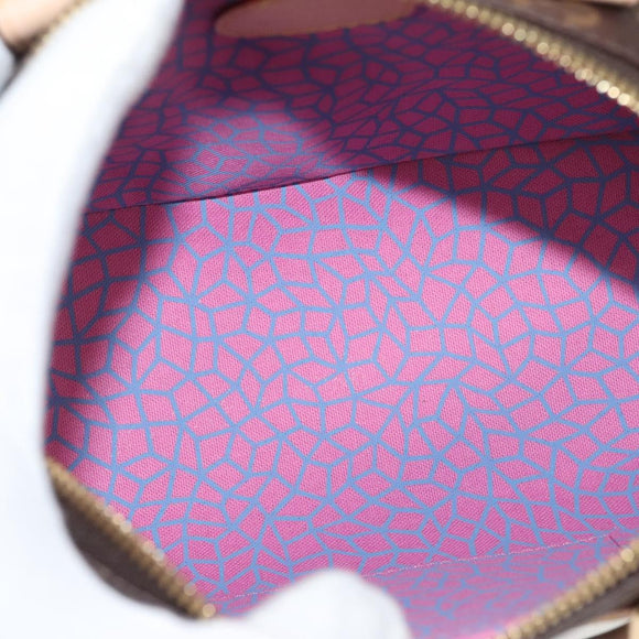 LOUIS VUITTON Pumpkin Yayoi Kusama Speedy Bandouliere 20 M46469 Auth BA1047SM