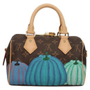 LOUIS VUITTON Pumpkin Yayoi Kusama Speedy Bandouliere 20 M46469 Auth BA1047SM-2