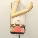 LOUIS VUITTON Pumpkin Yayoi Kusama Speedy Bandouliere 20 M46469 Auth BA1047SM-32