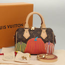LOUIS VUITTON Pumpkin Yayoi Kusama Speedy Bandouliere 20 M46469 Auth BA1047SM-12