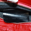 Salvatore Ferragamo Hand Bag Cotton Red Silver Auth BA10481V-15