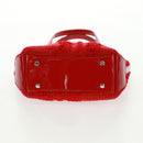 Salvatore Ferragamo Hand Bag Cotton Red Silver Auth BA10481V-9