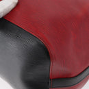 LOUIS VUITTON Epi Petit Noe Shoulder Bag Bicolor Black Red M44017 Auth BA10485-14