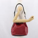 LOUIS VUITTON Epi Petit Noe Shoulder Bag Bicolor Black Red M44017 Auth BA10485-21