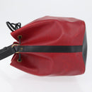 LOUIS VUITTON Epi Petit Noe Shoulder Bag Bicolor Black Red M44017 Auth BA10485-6