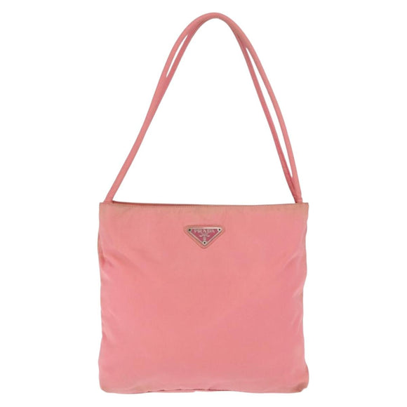 PRADA Tragetasche Nylon Pink Silber Original BA10488