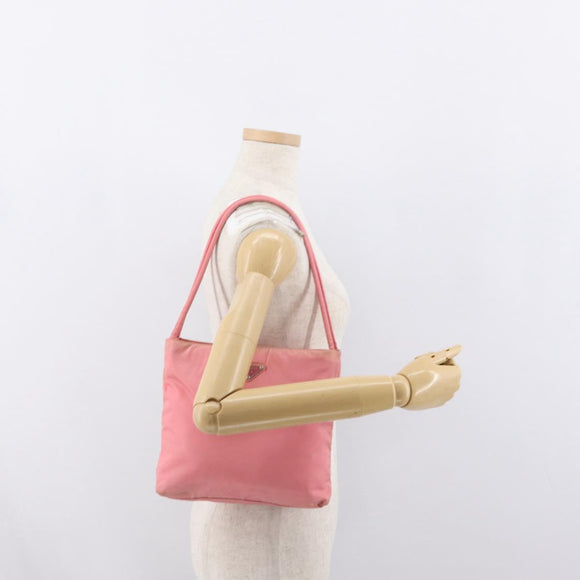 PRADA Tragetasche Nylon Pink Silber Original BA10488