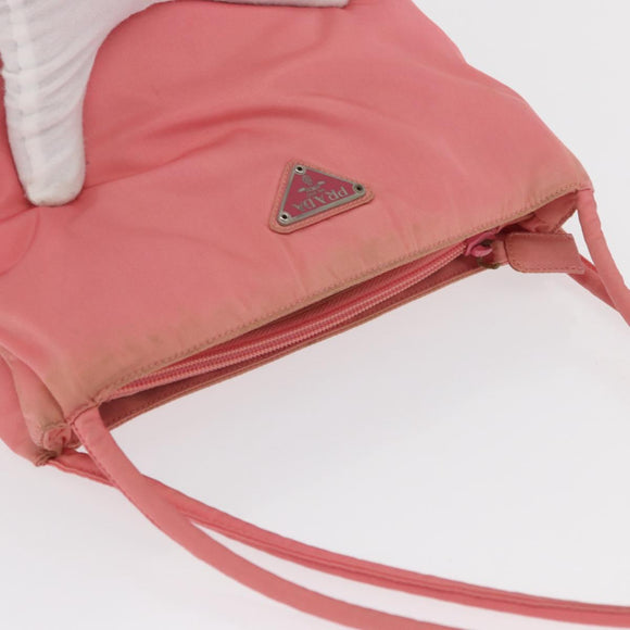 PRADA Tragetasche Nylon Pink Silber Original BA10488