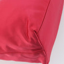 PRADA Hand Bag Satin Red Silver Auth BA10489-16