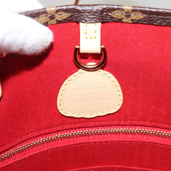 LOUIS VUITTON Monogram Painted Dots On the Go MM Bag M46379 LV Auth BA1048SM