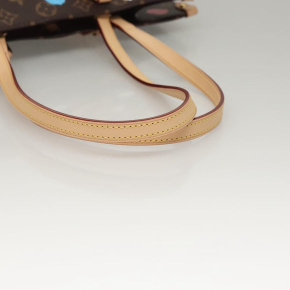 LOUIS VUITTON Monogram Painted Dots On the Go MM Bag M46379 LV Auth BA1048SM