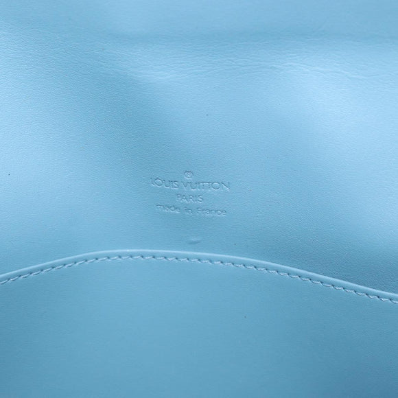 LOUIS VUITTON Monogram Vernis Thompson Street Bag Baby Blue M91009 Auth BA10490