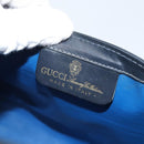 GUCCI GG Supreme Sherry Line Clutch Bag PVC Navy Gold 37 039 3087 Auth BA10493V-10