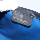 GUCCI GG Supreme Sherry Line Clutch Bag PVC Navy Gold 37 039 3087 Auth BA10494-12