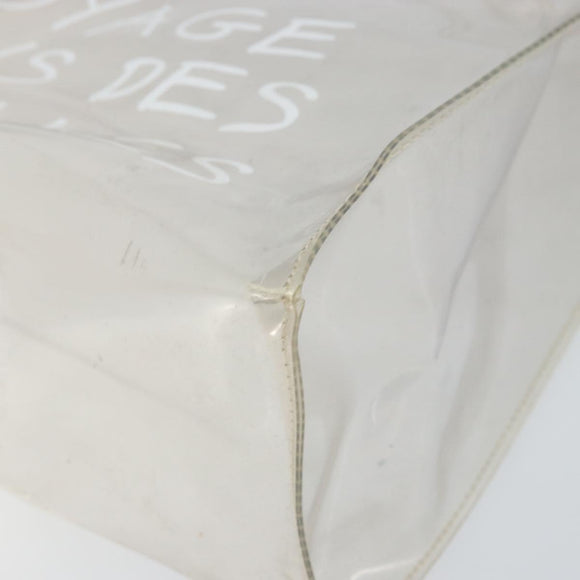 HERMES Vinyl Kelly Hand Bag Vinyl Clear Auth BA10499