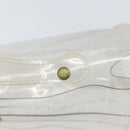 HERMES Vinyl Kelly Hand Bag Vinyl Clear Auth BA10499-10