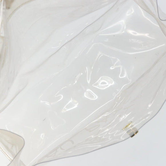 HERMES Vinyl Kelly Hand Bag Vinyl Clear Auth BA10499