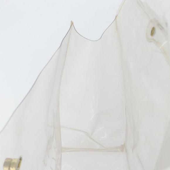 HERMES Vinyl Kelly Hand Bag Vinyl Clear Auth BA10499