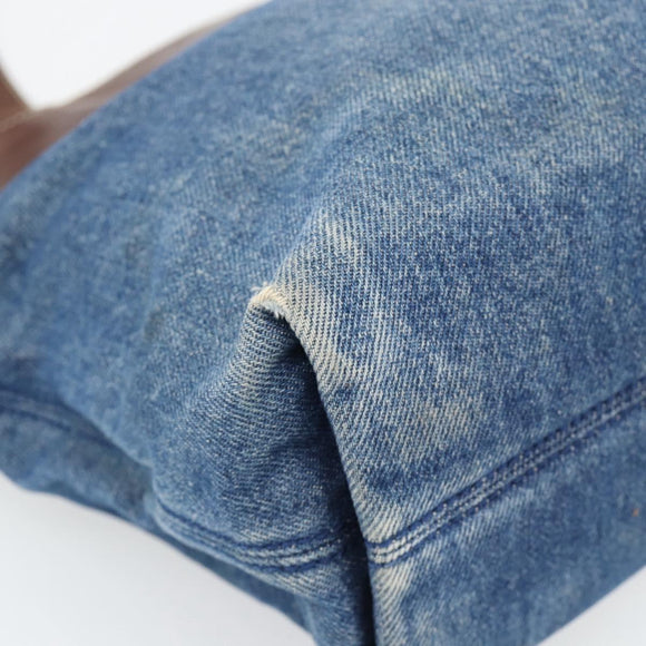 CHANEL Tragetasche Jeansblau CC Auth BA10505