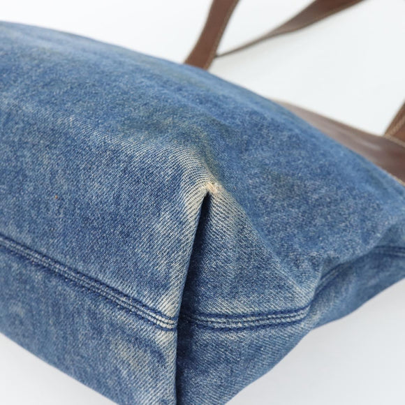 CHANEL Tragetasche Jeansblau CC Auth BA10505