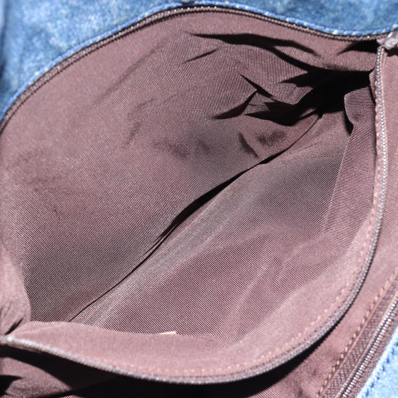 CHANEL Tragetasche Jeansblau CC Auth BA10505