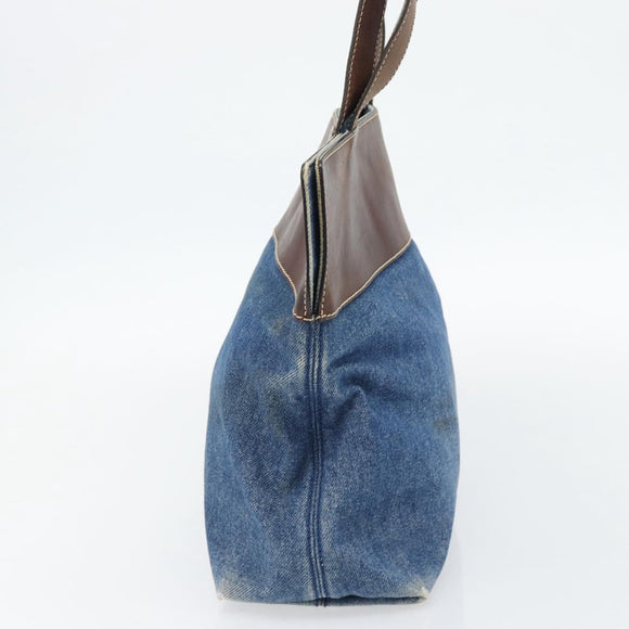 CHANEL Tragetasche Jeansblau CC Auth BA10505