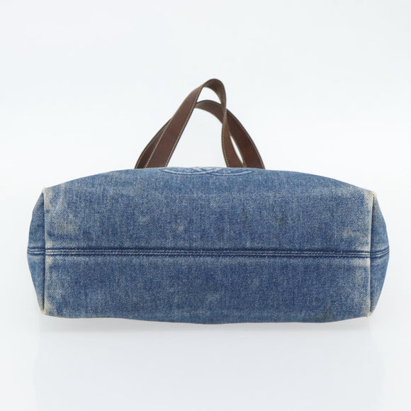 CHANEL Tragetasche Jeansblau CC Auth BA10505