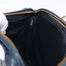 CHANEL Matelasse Chain Shoulder Bag Lamb Skin Navy Gold CC Auth BA10507-21