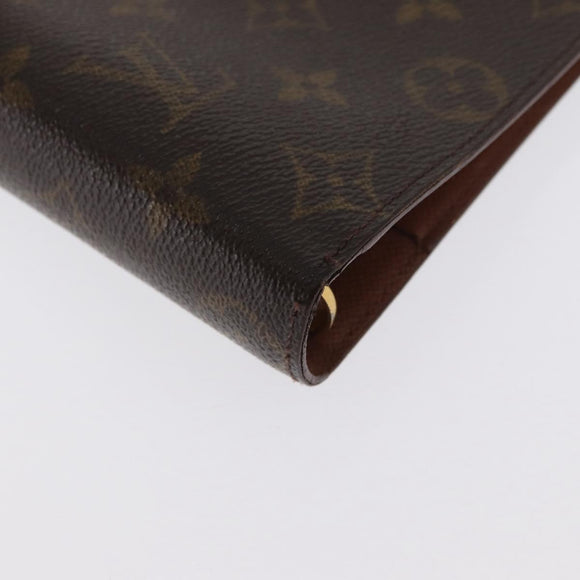 LOUIS VUITTON Monogram Agenda MM Day Planner Cover R20105 LV Auth BA10513
