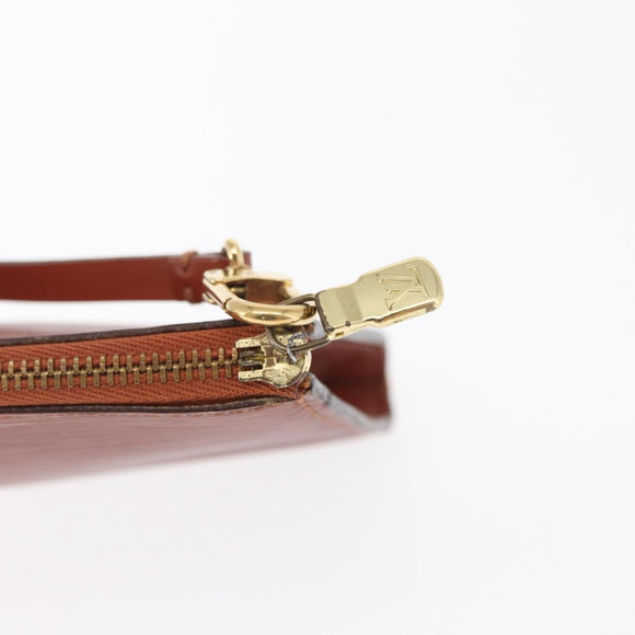 LOUIS VUITTON Epi Pochette Accessoires Pouch Brown M52953 LV Auth BA10518
