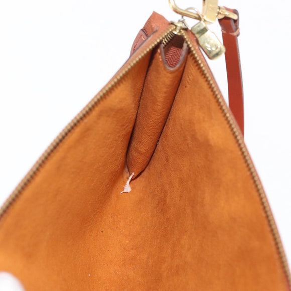LOUIS VUITTON Epi Pochette Accessoires Pouch Brown M52953 LV Auth BA10518