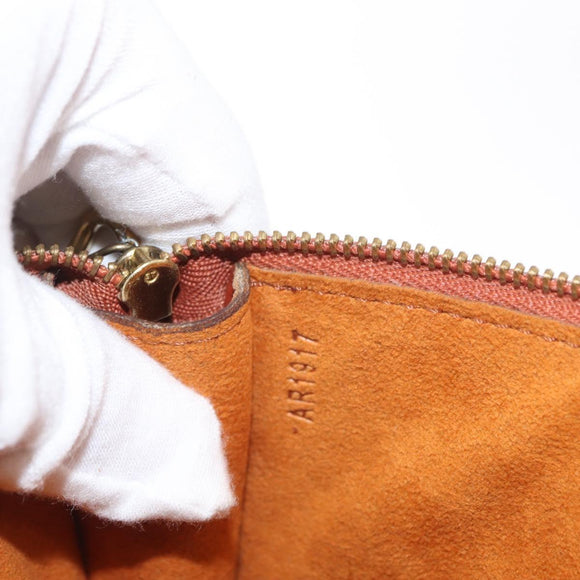 LOUIS VUITTON Epi Pochette Accessoires Pouch Brown M52953 LV Auth BA10518