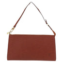 LOUIS VUITTON Epi Pochette Accessoires Pouch Brown M52953 LV Auth BA10518-2