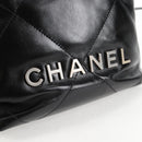 CHANEL Chanel 22 Small Matelasse Chain Bag Lamb Skin 2way Black CC Auth BA1051SM-16