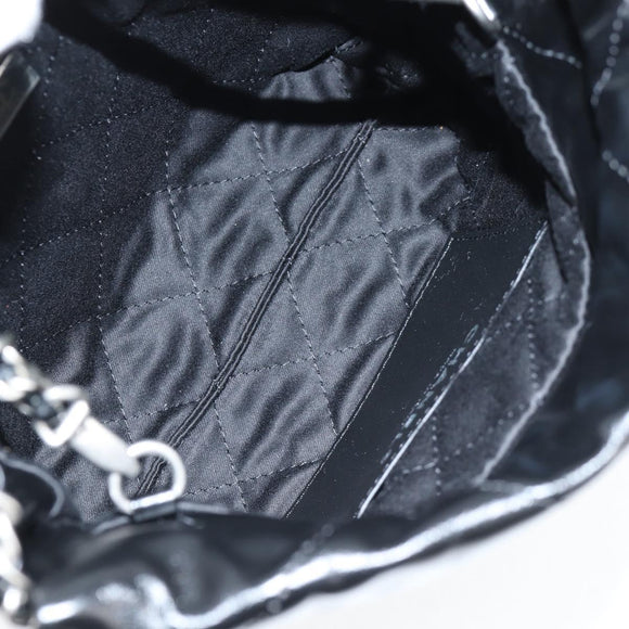 CHANEL Chanel 22 Small Matelasse Chain Bag Lamb Skin 2way Black CC Auth BA1051SM