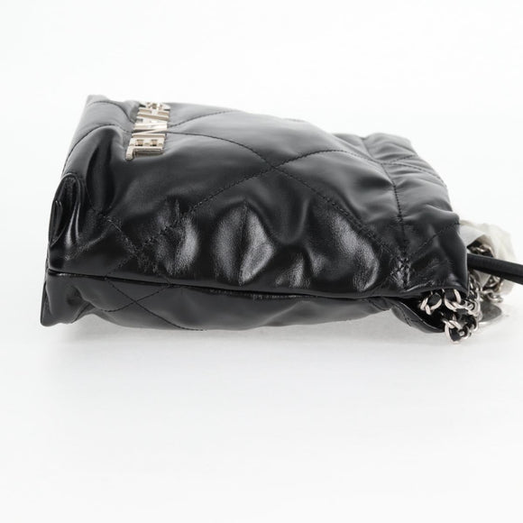 CHANEL Chanel 22 Small Matelasse Chain Bag Lamb Skin 2way Black CC Auth BA1051SM