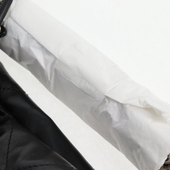 CHANEL Chanel 22 Small Matelasse Chain Bag Lamb Skin 2way Black CC Auth BA1051SM