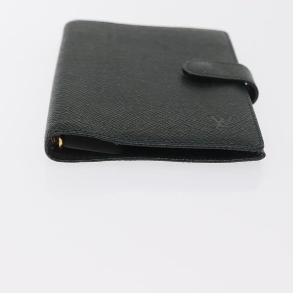 LOUIS VUITTON Taiga Agenda PM Day Planner Cover Epicea R20424 LV Auth BA10520
