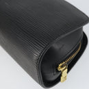 LOUIS VUITTON Epi Dauphine PM Pouch Black M48442 LV Auth BA10523-15
