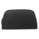 LOUIS VUITTON Epi Dauphine PM Pouch Black M48442 LV Auth BA10523-2