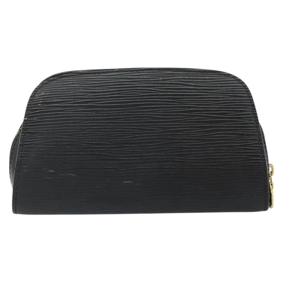 LOUIS VUITTON Epi Dauphine PM Pouch Black M48442 LV Auth BA10523