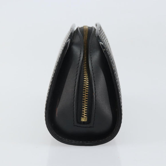 LOUIS VUITTON Epi Dauphine PM Pouch Black M48442 LV Auth BA10523