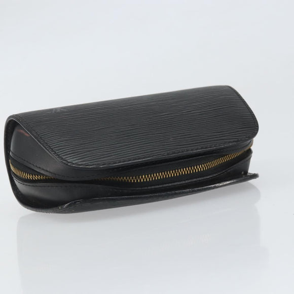 LOUIS VUITTON Epi Dauphine PM Pouch Black M48442 LV Auth BA10523