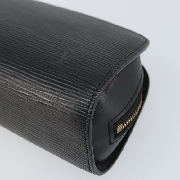 LOUIS VUITTON Epi Dauphine PM Pouch Black M48442 LV Auth BA10523
