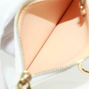 LOUIS VUITTON Multicolor Pochette Cles Coin Purse White M92655 Auth BA10525SAV-10
