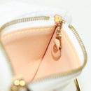 LOUIS VUITTON Multicolor Pochette Cles Coin Purse White M92655 Auth BA10525SAV-18