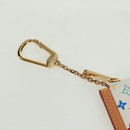 LOUIS VUITTON Multicolor Pochette Cles Coin Purse White M92655 Auth BA10525SAV-6