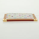 LOUIS VUITTON Multicolor Pochette Cles Coin Purse White M92655 Auth BA10525SAV-7