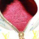 LOUIS VUITTON Monogram Multicolor Berlango Münztäschchen Weiß M58028 Auth BA10526V-10